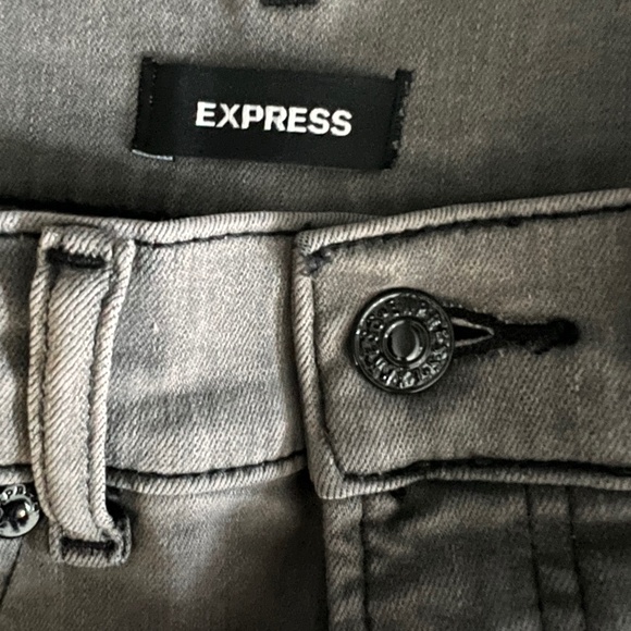 Express Stretchy Gray Jeans - Picture 1 of 4